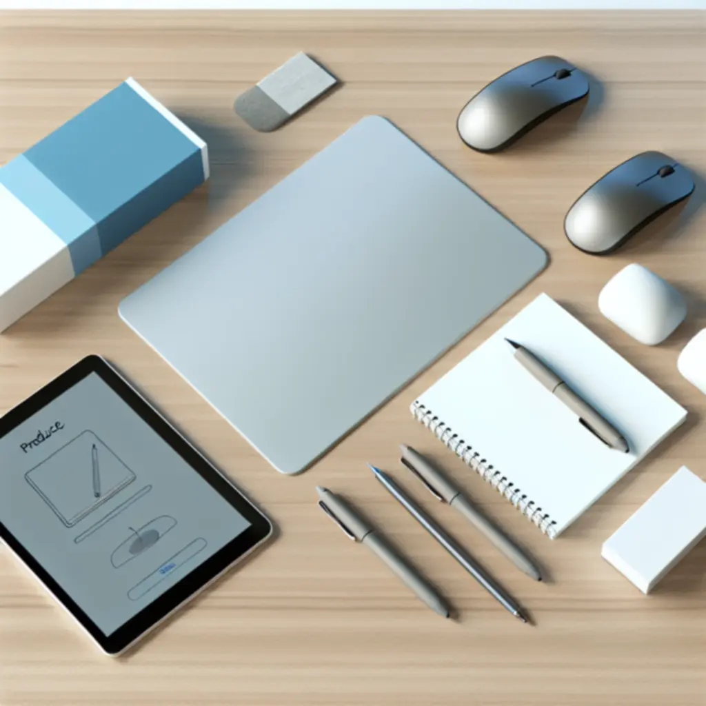 Ilustracja podsumowania koszyka z produktami do biura