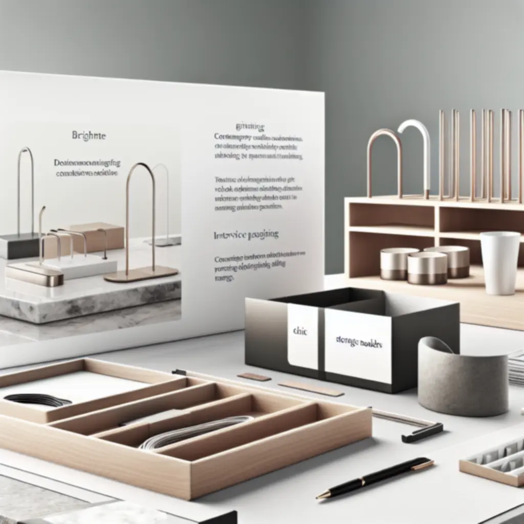 Nowości akcesoriów biurowych ułożone na minimalistycznym biurku